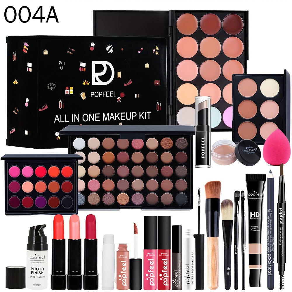 Perfect Gift For Makeup Lovers: Combination Makeup Set Gift Box with Eye Shadow, Lipstick, Concealer