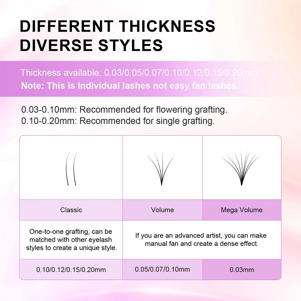 NAGARAKU 50 cases 7~15mm mix eyelash extension natural faux mink soft false lashes makeup tools silk eyelashes